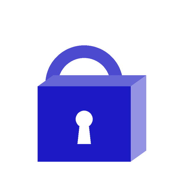 Padlock in halftone dots: HTTPS on every page
